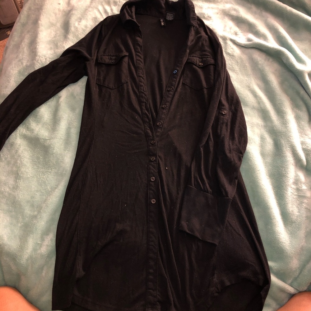 Black T shirt dress long sleeve
